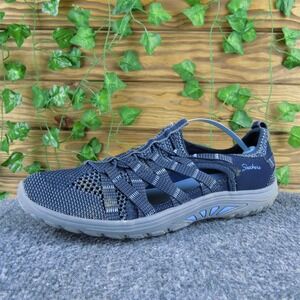 Skechers Women Outdoor Lifestyle Fisherman Navy Blue Synthetic 9‎ Medium Gently